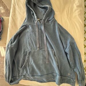 Free People Slate Blue Hoodie Camden